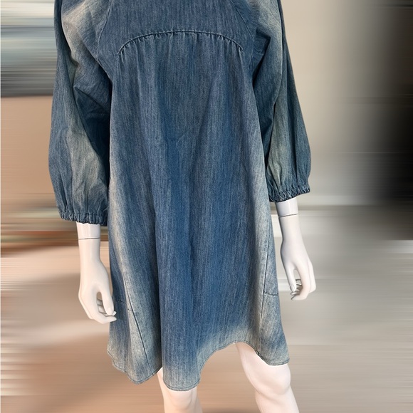 DAY & MOON Washed out denim tunic dress S M L - Picture 5 of 9
